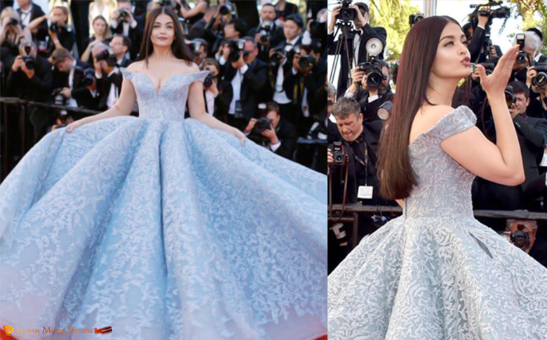 Aishwarya Rai Bachchan looks gorgeous at the red carpet of the 70th Cannes Film Festival!!