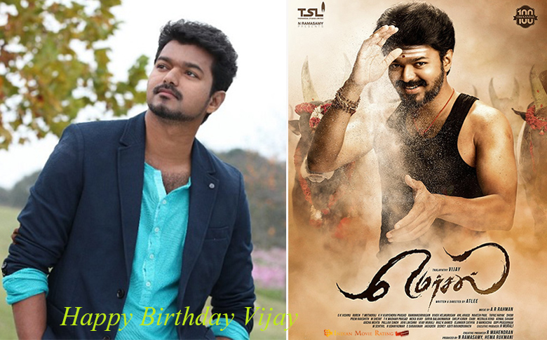 Mersal first look revealed as a birthday treat to Ilayathalapathy Vijay!!