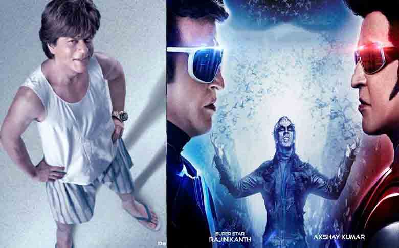 Trailer Clash – The trailer of Rajinikanth’s 2.0 and Shahrukh Khan’s Zero to be launched in 24 hrs difference